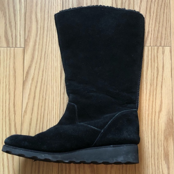 BearPaw Black Suede Winter Boots - Picture 7 of 14